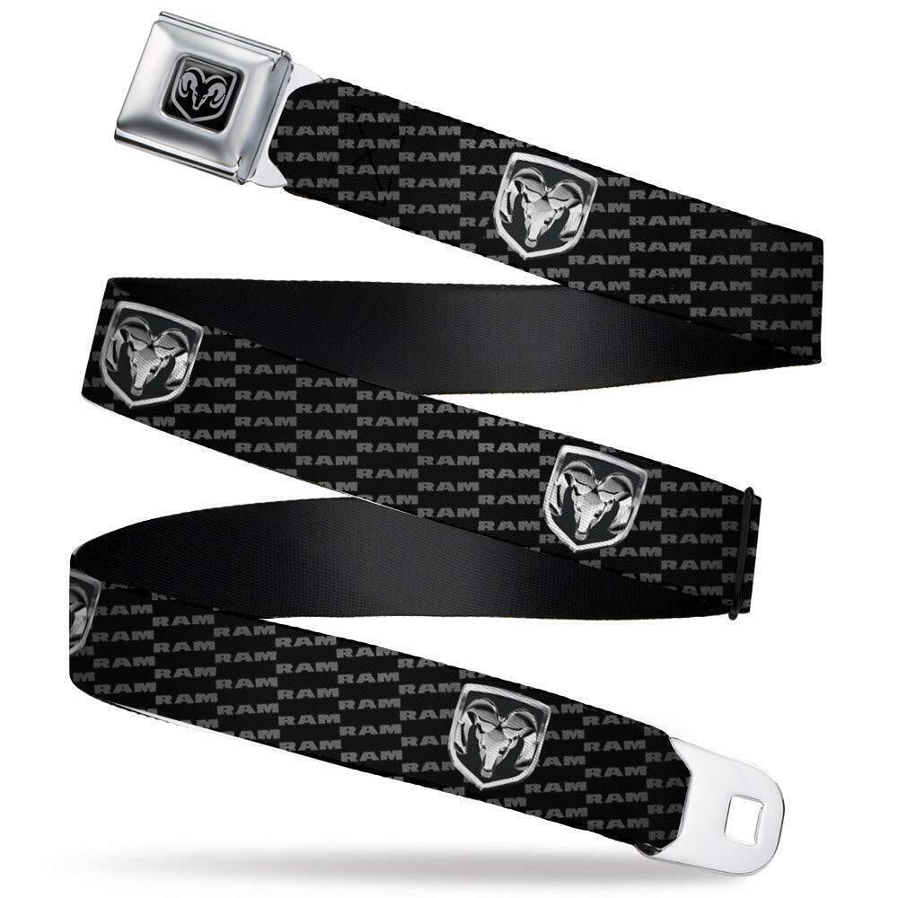 8334 Belt Seatbelt Buckle Ram Repeat Text 24 to 38 Inches